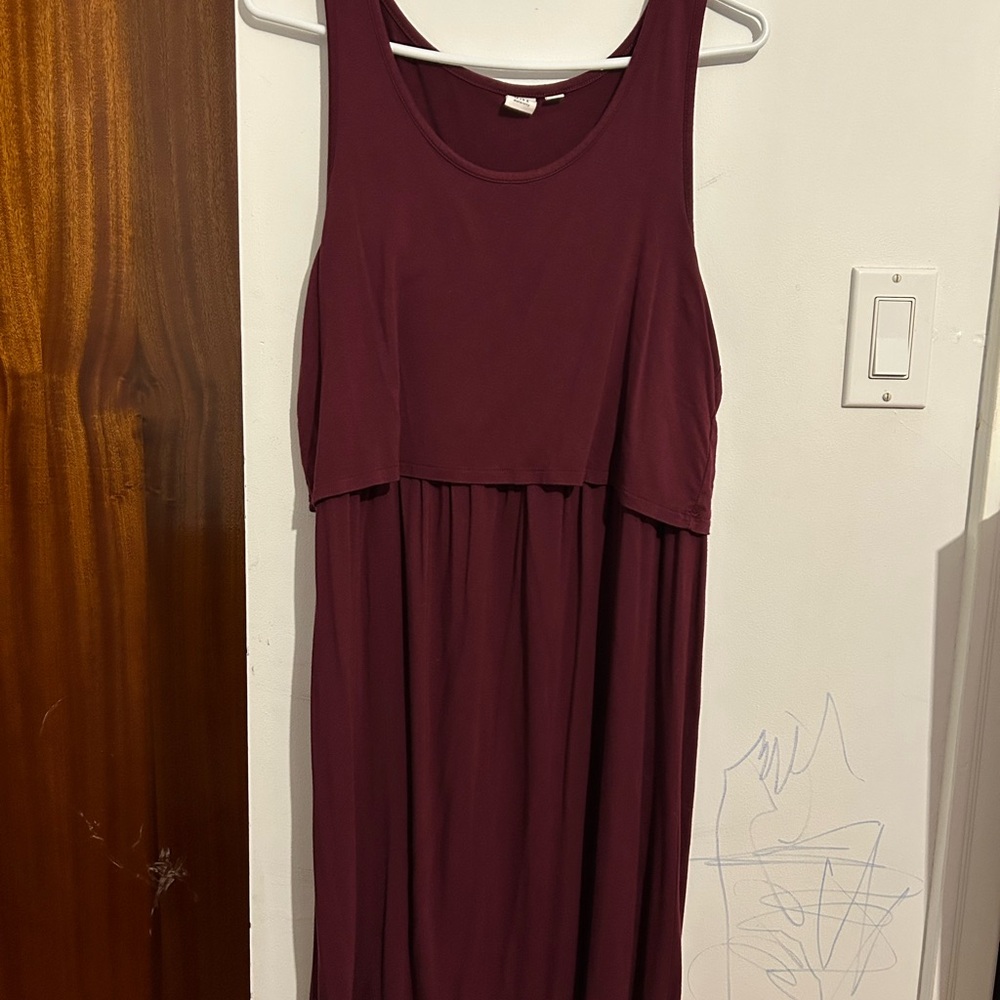GAP Maternity Burgundy Dress